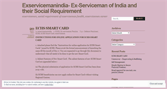 Desktop Screenshot of exservicemanindia.wordpress.com