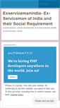 Mobile Screenshot of exservicemanindia.wordpress.com