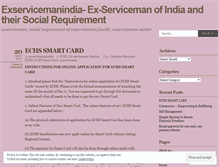 Tablet Screenshot of exservicemanindia.wordpress.com