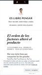 Mobile Screenshot of eslibrepensar.wordpress.com