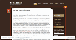 Desktop Screenshot of nadiaspeaks.wordpress.com