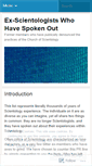 Mobile Screenshot of exscientologistlist.wordpress.com