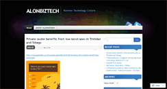 Desktop Screenshot of alonbiztech.wordpress.com
