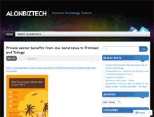 Tablet Screenshot of alonbiztech.wordpress.com