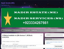 Tablet Screenshot of nadirestate.wordpress.com