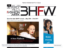 Tablet Screenshot of beverlyhillsfashionweek.wordpress.com