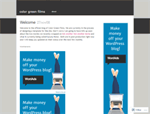 Tablet Screenshot of colorgreenfilms.wordpress.com