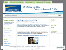 Tablet Screenshot of lightbridge.wordpress.com