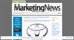 Desktop Screenshot of newsmarketingstrategy.wordpress.com