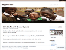 Tablet Screenshot of ealpjournals.wordpress.com
