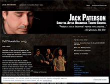 Tablet Screenshot of jackpatersontheatre.wordpress.com