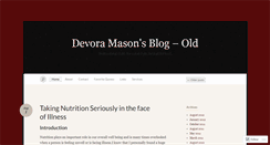 Desktop Screenshot of devoradesign.wordpress.com