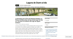 Desktop Screenshot of lagunadedueroaldia.wordpress.com