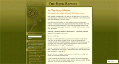 Desktop Screenshot of dankreport.wordpress.com