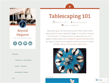 Tablet Screenshot of beyondelegance.wordpress.com