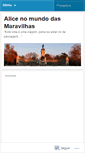 Mobile Screenshot of alicenomundodemaravilhas.wordpress.com