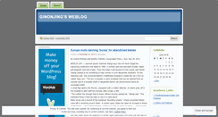 Desktop Screenshot of ginonjing.wordpress.com