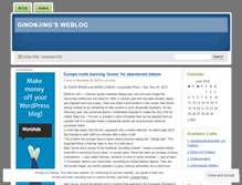 Tablet Screenshot of ginonjing.wordpress.com