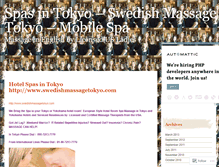Tablet Screenshot of bestmassagetokyo.wordpress.com