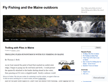 Tablet Screenshot of flyfishingmaine.wordpress.com