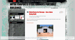 Desktop Screenshot of metalcarports.wordpress.com