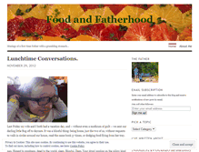 Tablet Screenshot of foodandfatherhood.wordpress.com