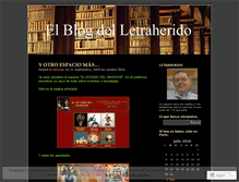 Tablet Screenshot of letraherido.wordpress.com