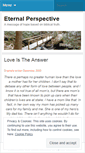 Mobile Screenshot of eternaloutlook.wordpress.com