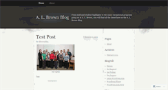 Desktop Screenshot of albrownblog.wordpress.com