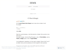 Tablet Screenshot of ixmx.wordpress.com