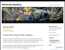 Tablet Screenshot of holisticallyspeaking.wordpress.com