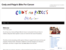 Tablet Screenshot of codyandpaigesbike.wordpress.com