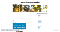 Desktop Screenshot of pensamientoscapturados.wordpress.com