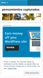 Mobile Screenshot of pensamientoscapturados.wordpress.com
