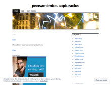 Tablet Screenshot of pensamientoscapturados.wordpress.com