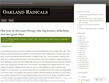 Tablet Screenshot of oaklandradicals.wordpress.com