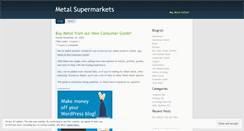 Desktop Screenshot of metalsupermarkets.wordpress.com