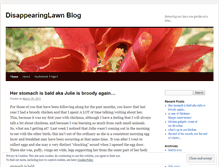 Tablet Screenshot of disappearinglawn.wordpress.com