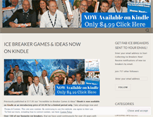 Tablet Screenshot of icebreakerideas.wordpress.com