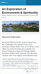 Mobile Screenshot of environmentspirituality.wordpress.com