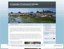 Tablet Screenshot of environmentspirituality.wordpress.com