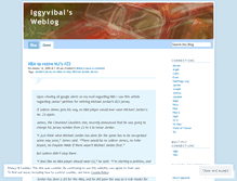 Tablet Screenshot of iggyvibal.wordpress.com