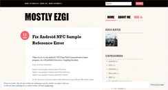 Desktop Screenshot of ezgikaysi.wordpress.com