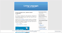 Desktop Screenshot of livinglanguages.wordpress.com
