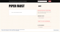 Desktop Screenshot of piperfaust.wordpress.com