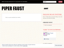 Tablet Screenshot of piperfaust.wordpress.com