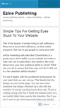 Mobile Screenshot of ezinepublishing.wordpress.com