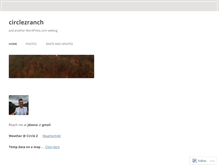 Tablet Screenshot of circlezranch.wordpress.com