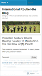 Mobile Screenshot of internationalroutier.wordpress.com