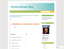 Tablet Screenshot of christinabanaga.wordpress.com